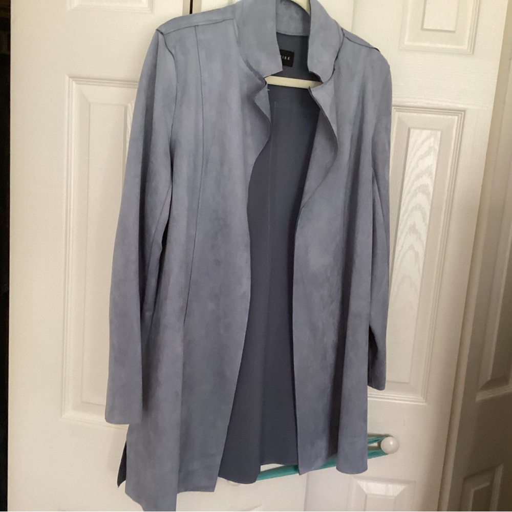 Elegant Gray Women's coat. Brand new slate blue